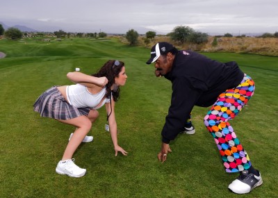 Playboy Girl on Playboy Girl Of Golf Lines Up Against Nfl Legend Fred  The Hammer
