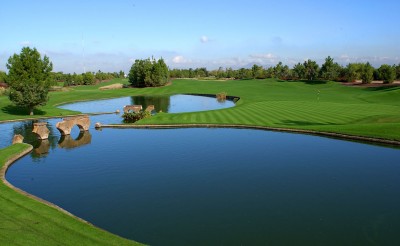 Nearly 6,000 pine trees adorn the Raven Golf Club.