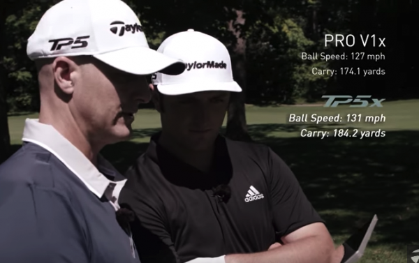taylormade tp5x vs pro v1