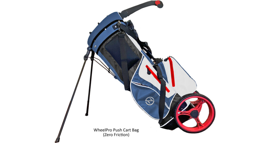 WheelPro AllinOne Carry Stand Bag & Push Cart California Golf + Travel